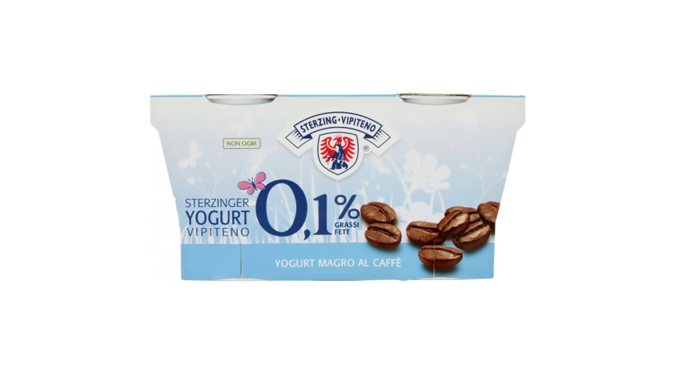 Sterzing Vipiteno 0,1% Grassi Yogurt Magro al Caffè 2 x 125 g