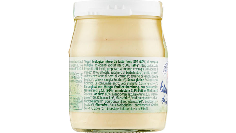 Sterzing Vipiteno Bio Yogurt Mango&Vaniglia 150 gr.