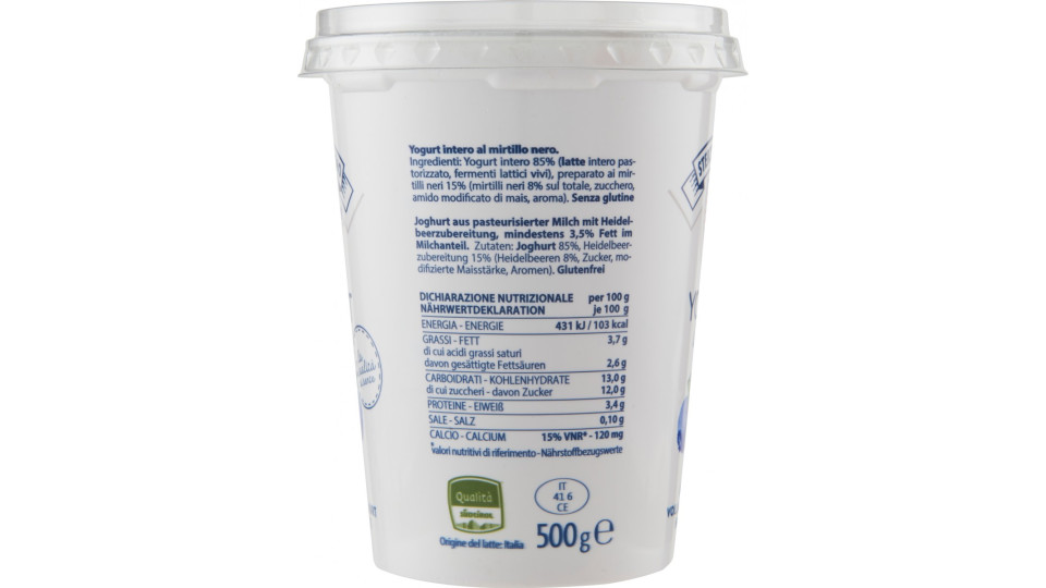 Sterzing Vipiteno Yogurt Mirtillo 2 x 125 gr.