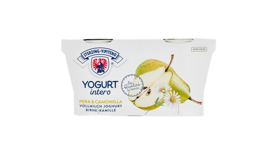Sterzing Vipiteno Yogurt intero Pera & Camomilla 2 x 125 g