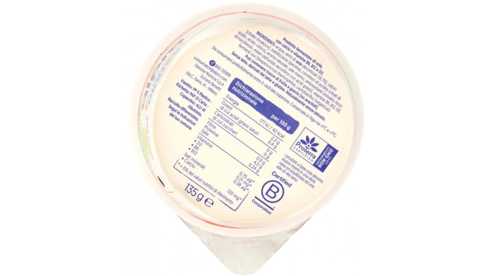 Alpro Naturale Senza Zuccheri 100% vegetale 135 gr.