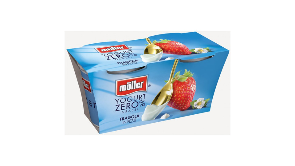 Muller yogurt 0% fragola gr.125x2