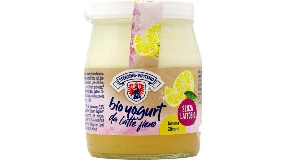 Vipiteno yogurt bio limone senza lattosio ml.250