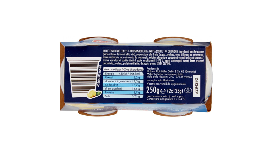 müller Fruit Passion Limone 2 x 125 g