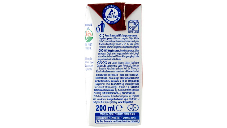 sterilgarda Panna da Montare 200 ml