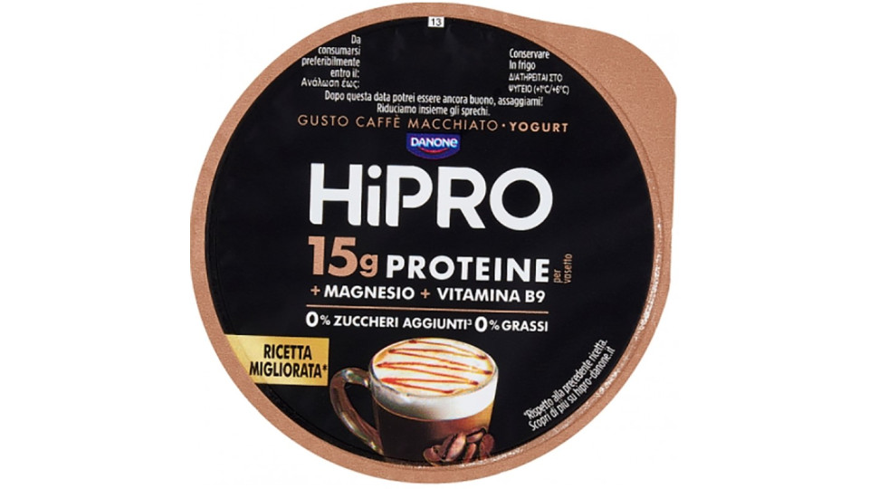 HiPRO Yogurt, 15g Proteine,0% Grassi,Caffè Macchiato,con...