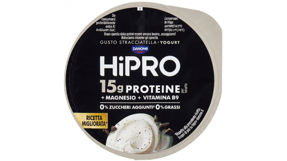 HiPRO Yogurt,15g Proteine,0% Grassi,Stracciatella,con...