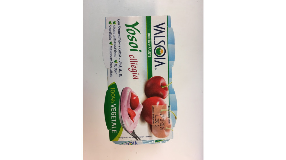 Valsoia Yosoi gusto Ciliegia 2x125gr