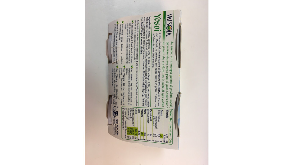 Valsoia Yosoi gusto Ciliegia 2x125gr
