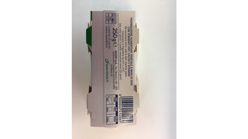 Valsoia Yosoi gusto Bianco Cremoso 2x125gr
