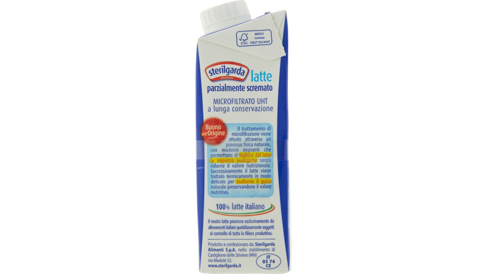 Sterilgarda Latte parzialmente scremato microfiltrato UHT a...
