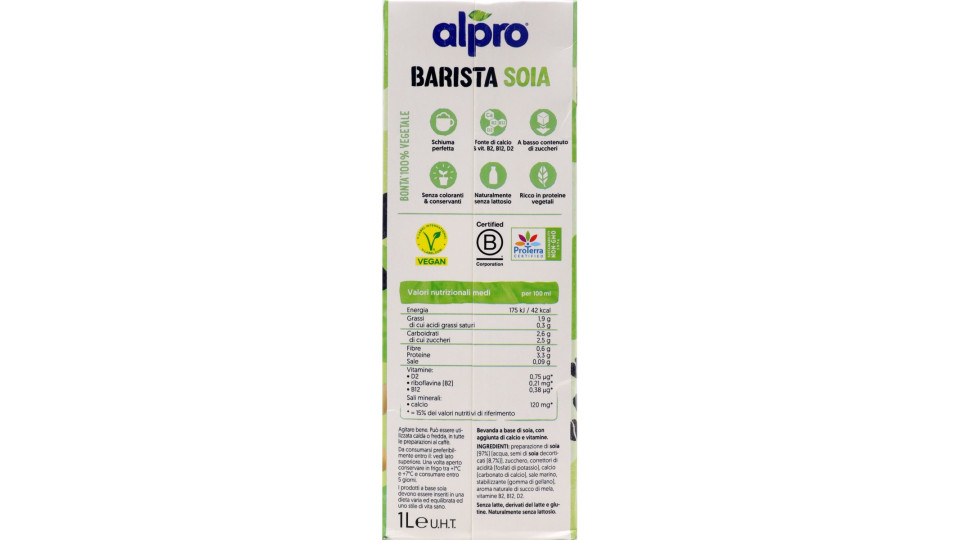 Alpro soya drink bar professional lt.1