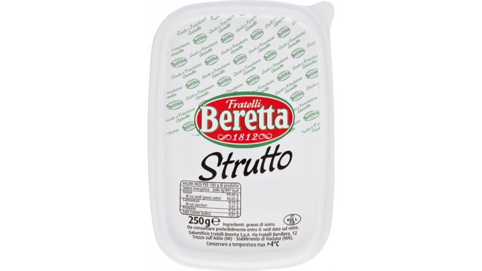 Beretta strutto gr.250