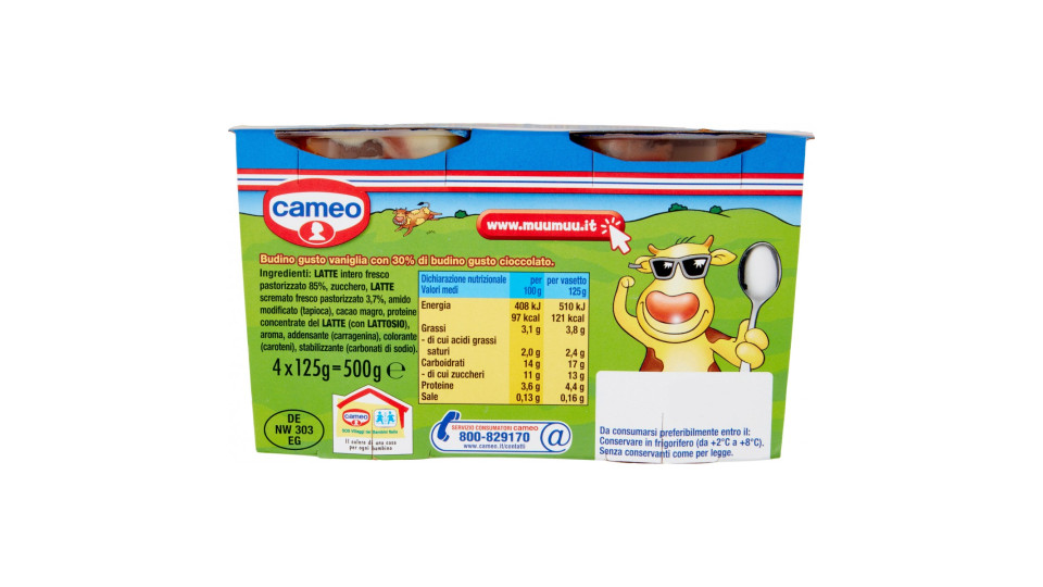 cameo Muu Muu Gusto Vaniglia 4 x 125 g