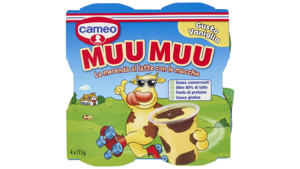 cameo Muu Muu Gusto Vaniglia 4 x 125 g