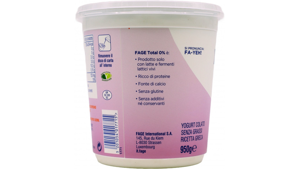 Fage yogurt Total 5% Grassi 950 gr.