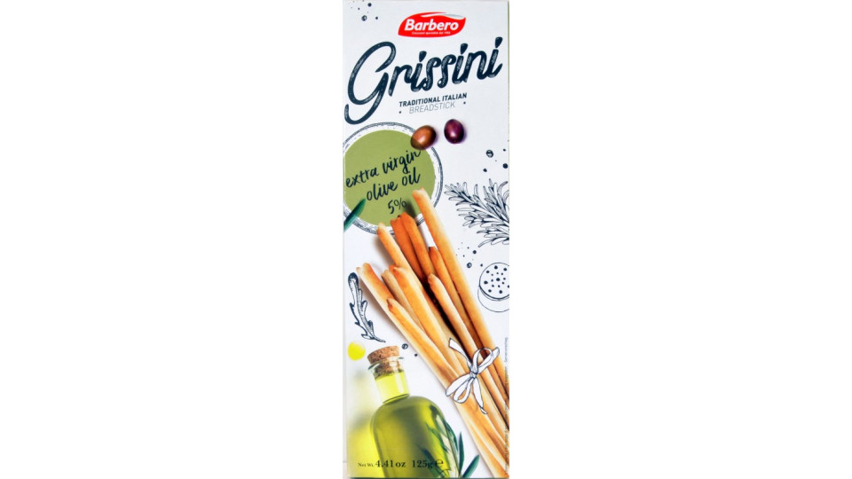 Barbero grissini torinesi olio extra vergine di oliva gr.125