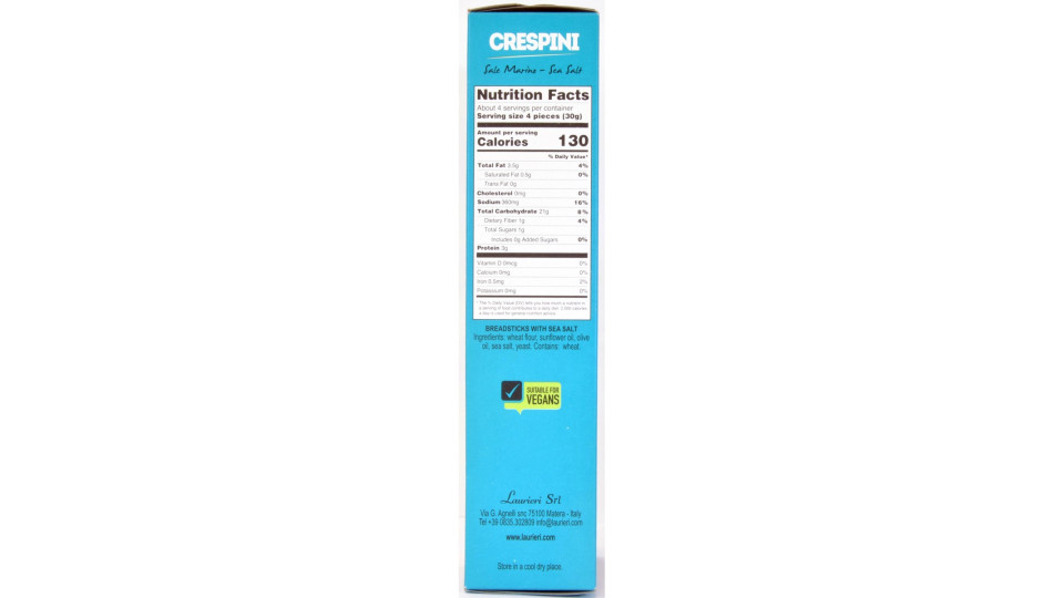 Laurieri crespini con sale marino gr.125