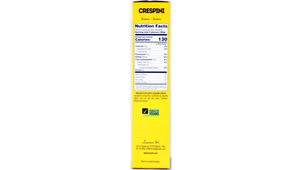 Laurieri crespini con sesamo gr.125