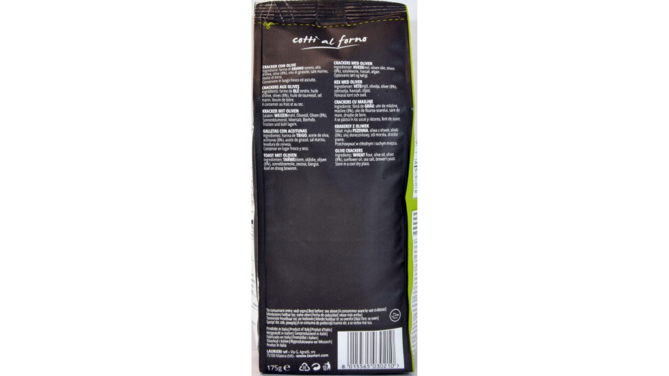 Laurieri scrocchi con olive gr.175