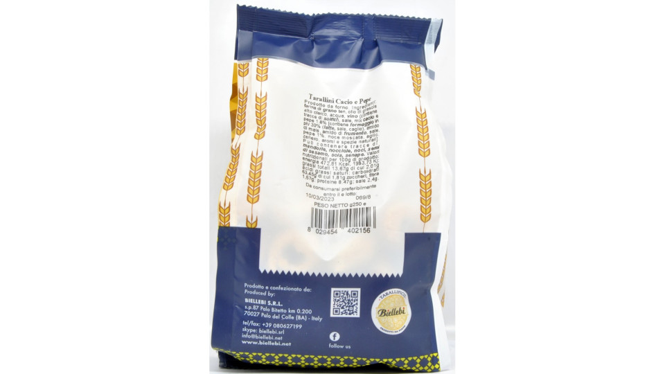Antichi Sapori tarallini cacio pepe gr.250