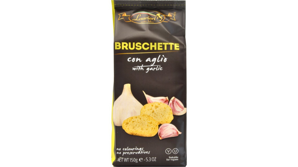 Laurieri bruschette con aglio gr.150
