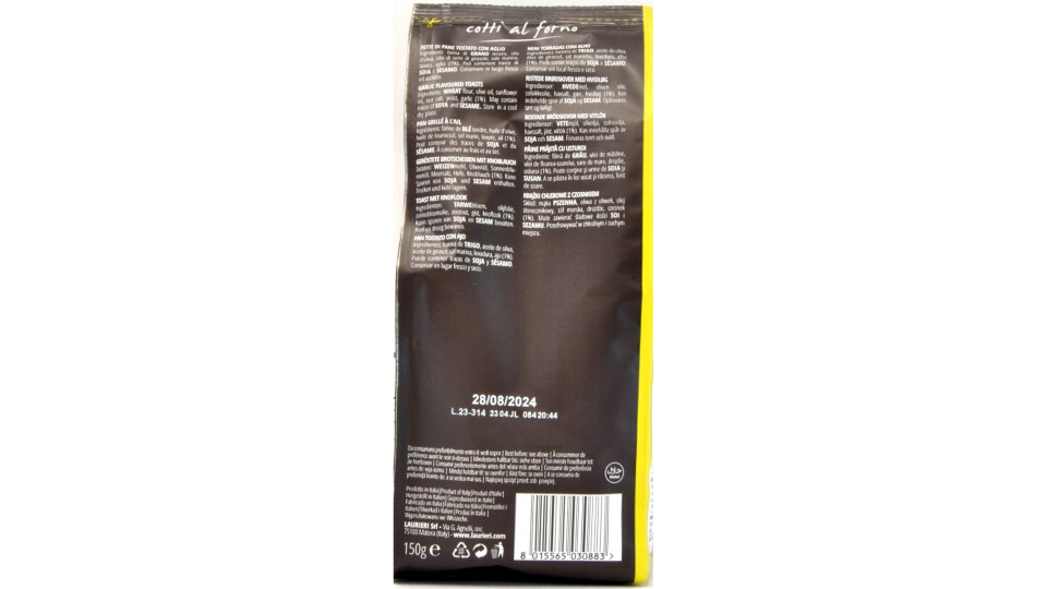 Laurieri bruschette con aglio gr.150
