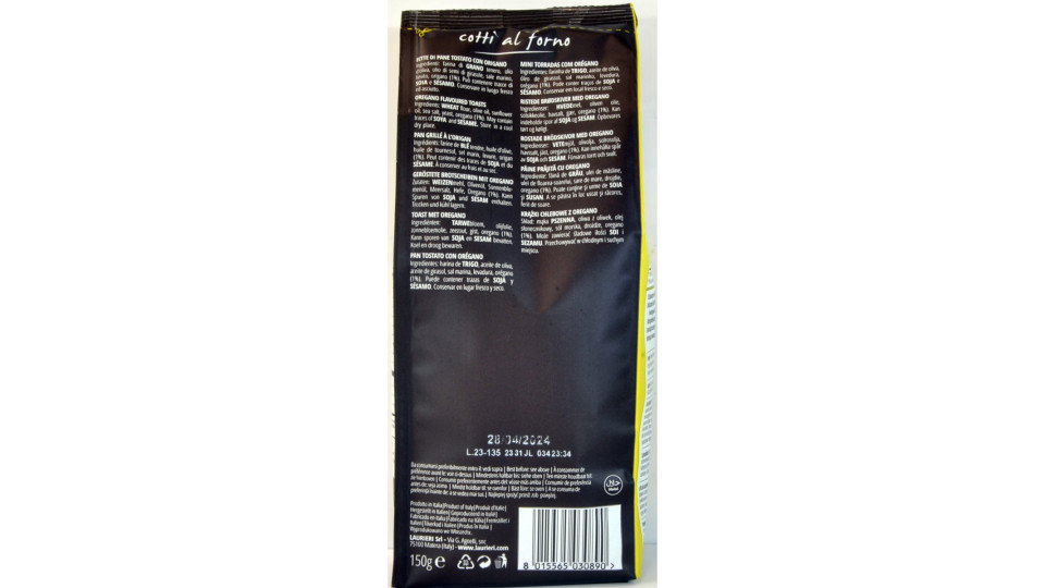 Laurieri bruschette con origano gr.150