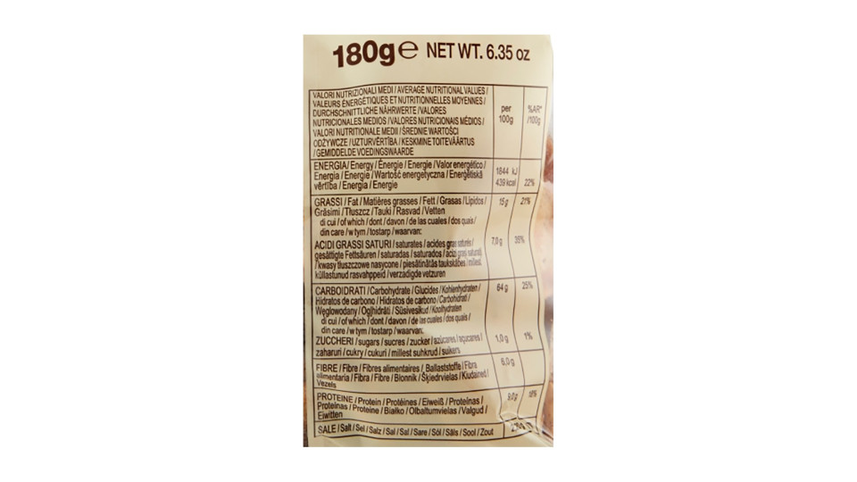 Panealba le Sfogliette Dorate Integrali 180 g