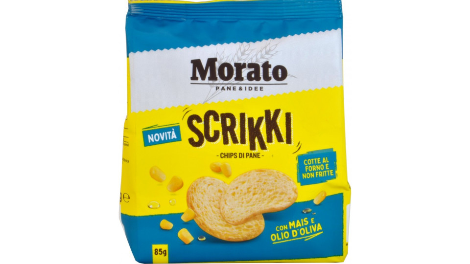 Morato scrikki chips di pane con mais gr.85