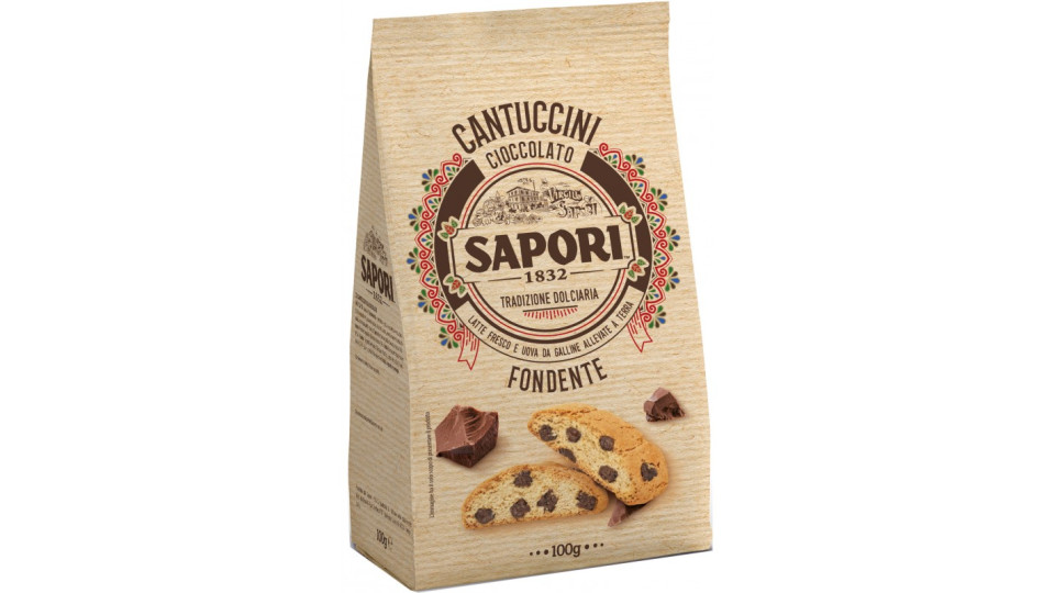 Sapori cantuccini con gocce di cioccolato gr.100