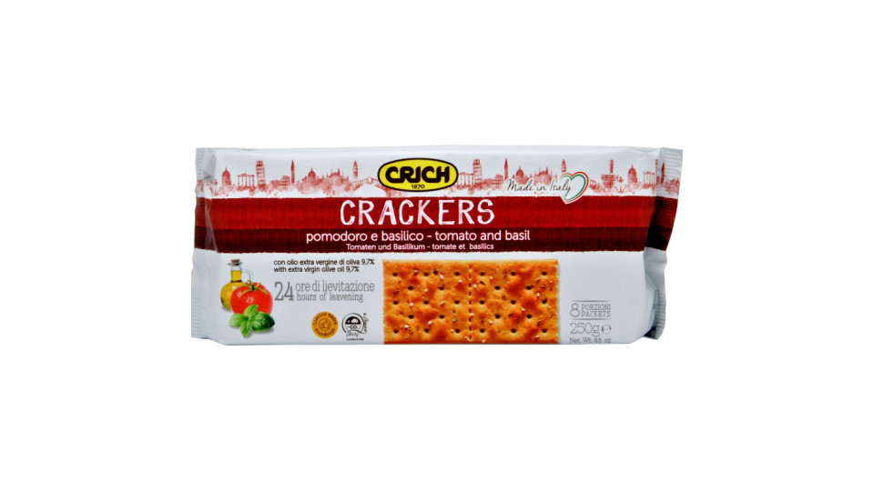 Crich crackers con olio extra vergine di oliva pomodoro e...