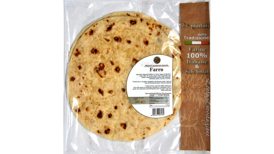Brunori piadina al farro x3 gr.300