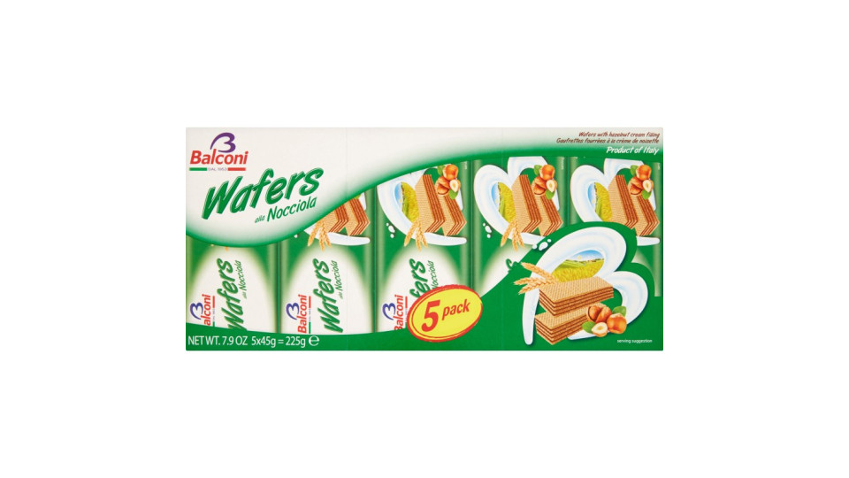 Balconi wafers alla nocciola 5x45 gr.