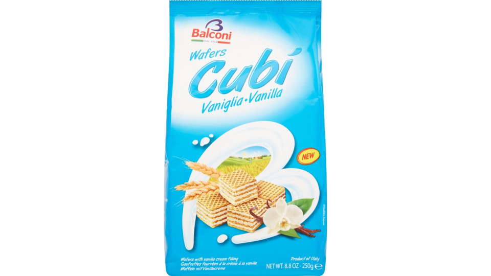 Balconi wafer cubi vaniglia gr.250