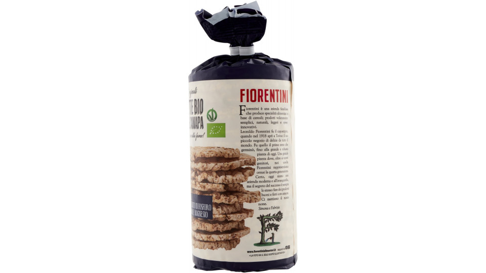 Fiorentini le Originali Gallette Bio Sorgo e Canapa 120 g