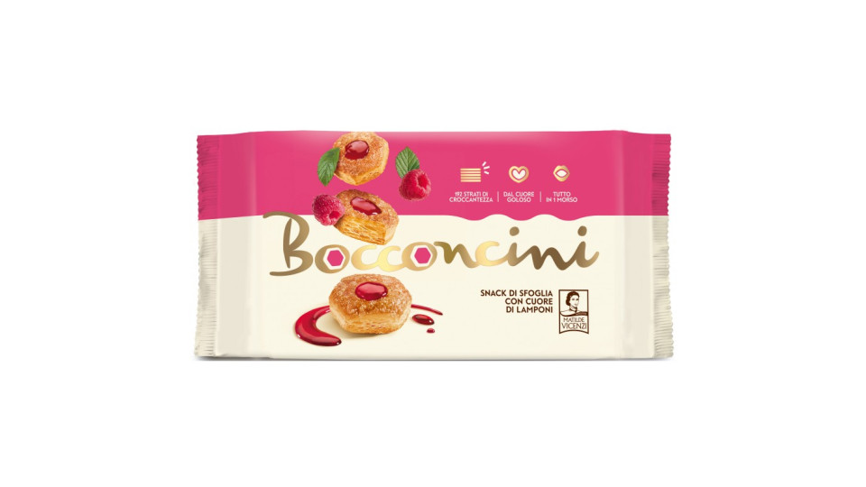 Pasticceria Matilde Vicenzi Bocconcini con Cuore di Lamponi 90 g