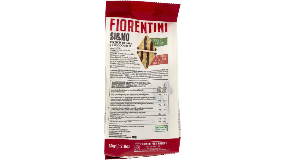 Fiorentini gli Originali Si&No Pizzico di Sale e Cioccolato 80 g