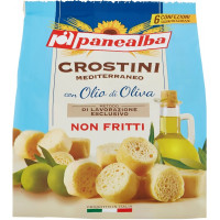 Panealba Crostini Mediterraneo con Olio di Oliva 6 x 30 g