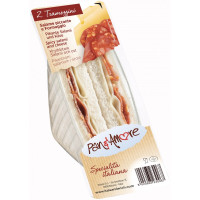 Pane Amore tramezzino con salame piccante e formaggio edamer...