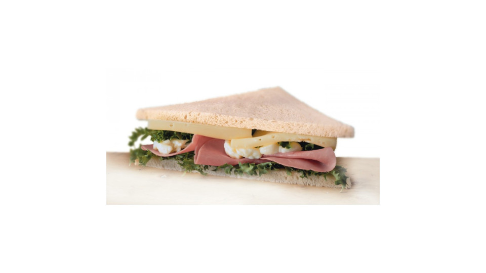 Pane Amore tramezzino con prosciutto cotto e formaggio gr.130