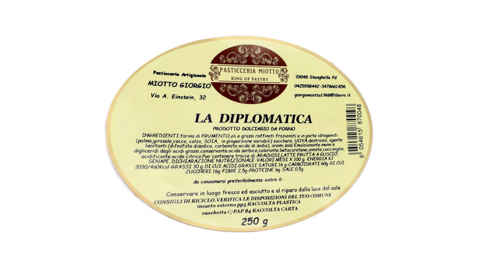 Miotto diplomatica gr.250