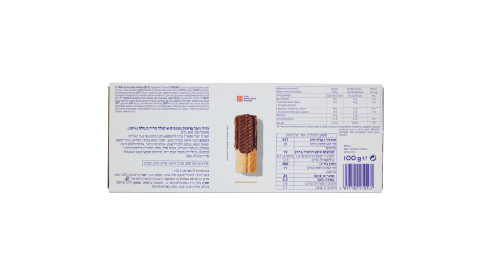 Bahlsen Waffeletten fondente 100 gr.