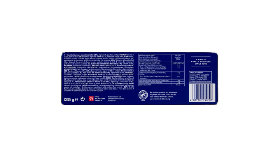 Bahlsen Choco Leibniz al latte 125 gr.