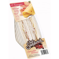 Tramezzino con prosciutto cotto e formaggio gr.140