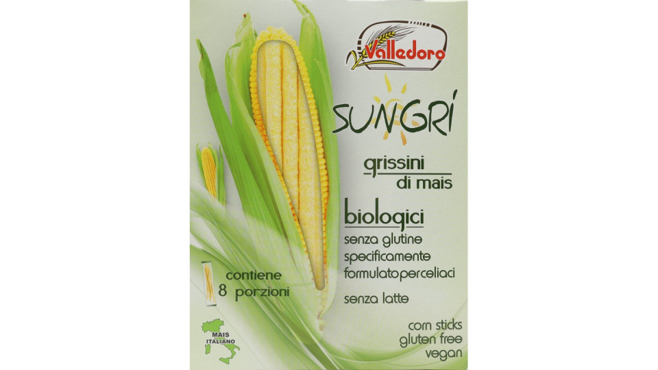 Valledoro Sungri grissini di mais biologici 120g