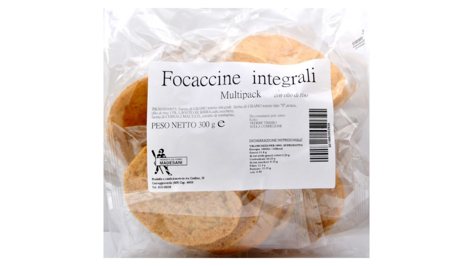Madesani focaccine integrali multipack gr.300