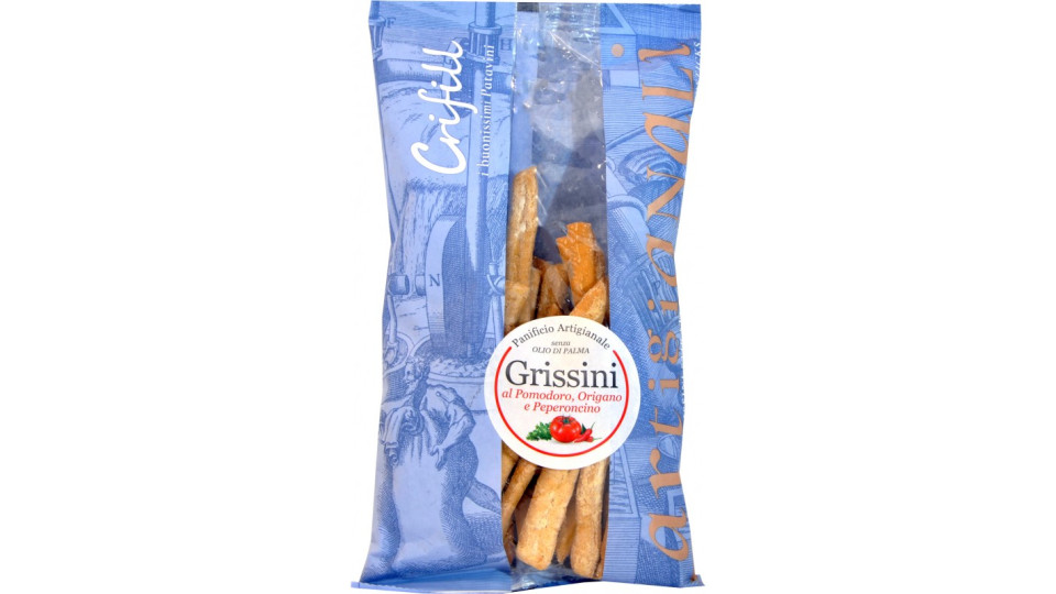 Crifill grissini gusto pomodoro origano e peperoncino gr.200