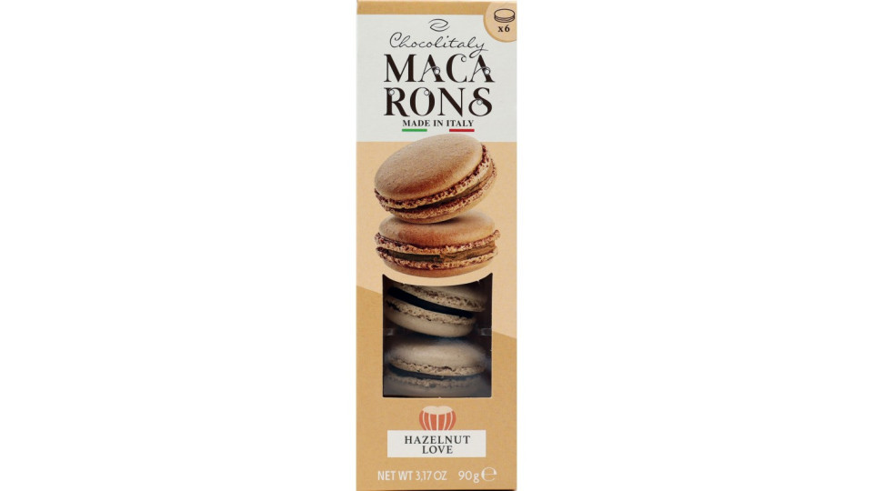 chocolitaly macarons hazelnut pz.6 gr.90
