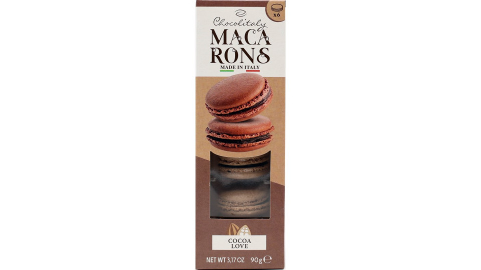 Chocolitaly macarons choco 6 pz gr.90